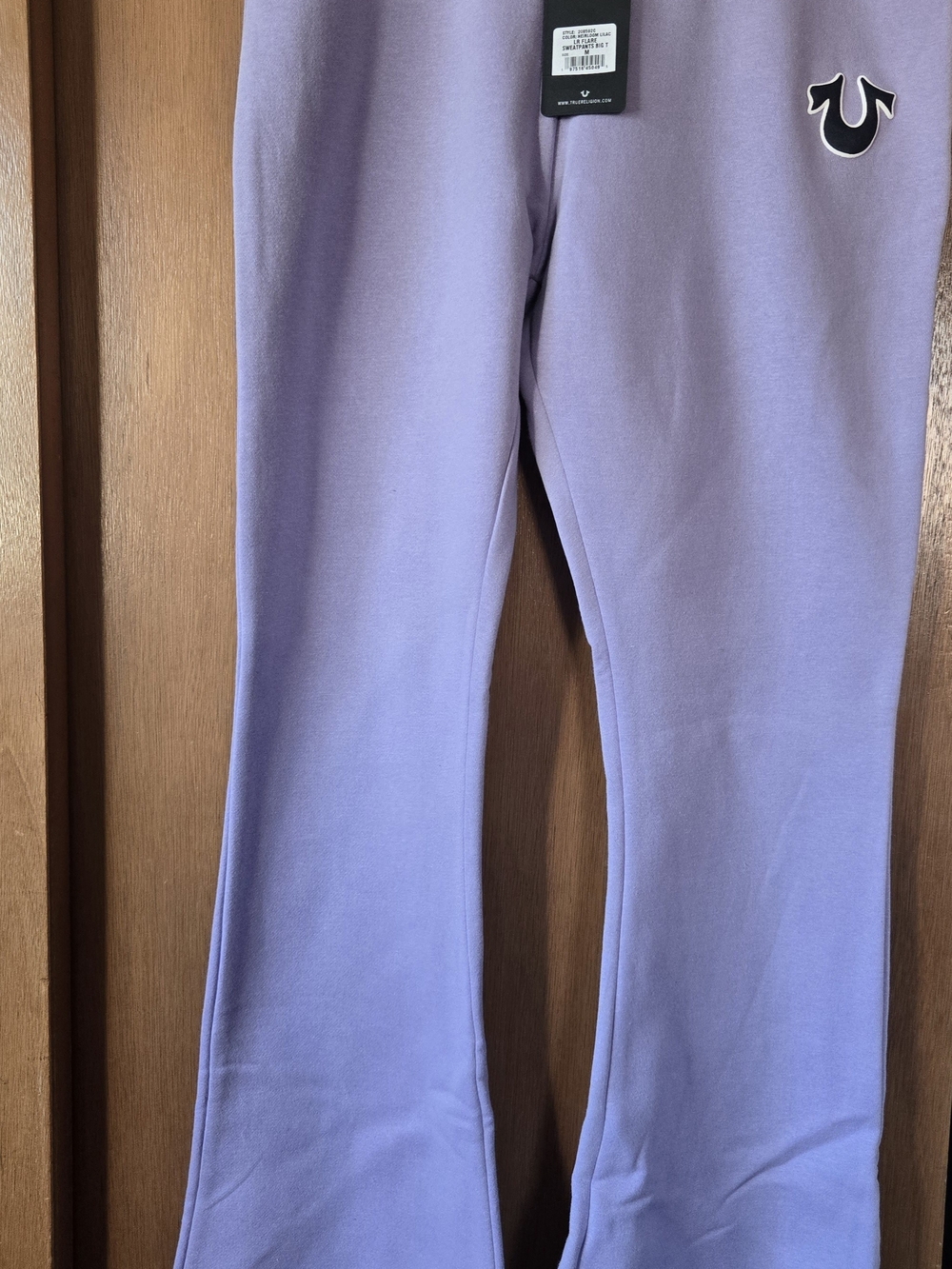 NWT TRUE RELIGION LILAC FLARE LEG SWEATPANTS SZ MED